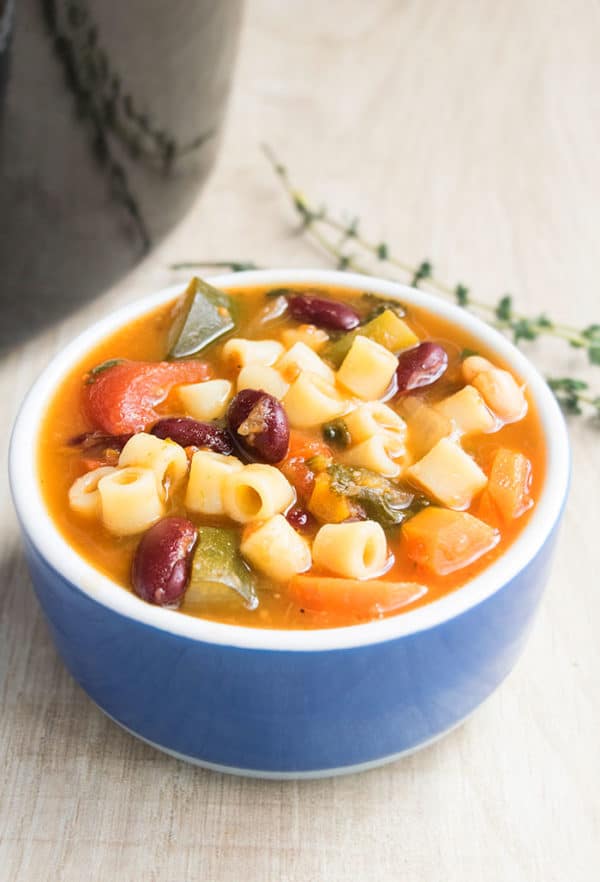 Slow Cooker Minestrone Soup One Pot Recipes