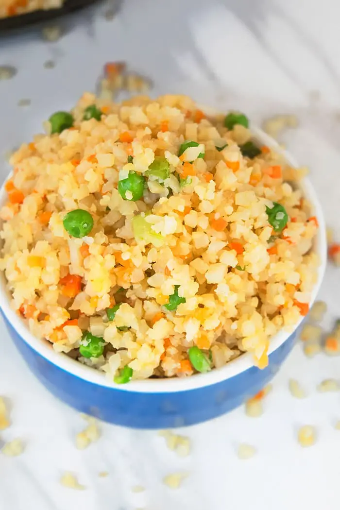 One Pot Cauliflower Fried Rice (Frozen or Fresh)