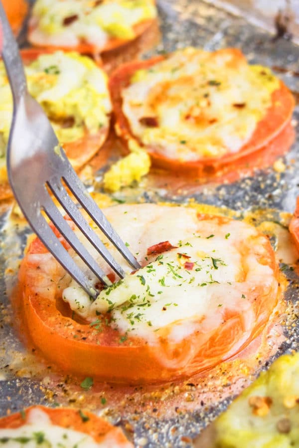 Oven Roasted Tomatoes {Quick Parmesan Tomatoes} - One Pot Recipes