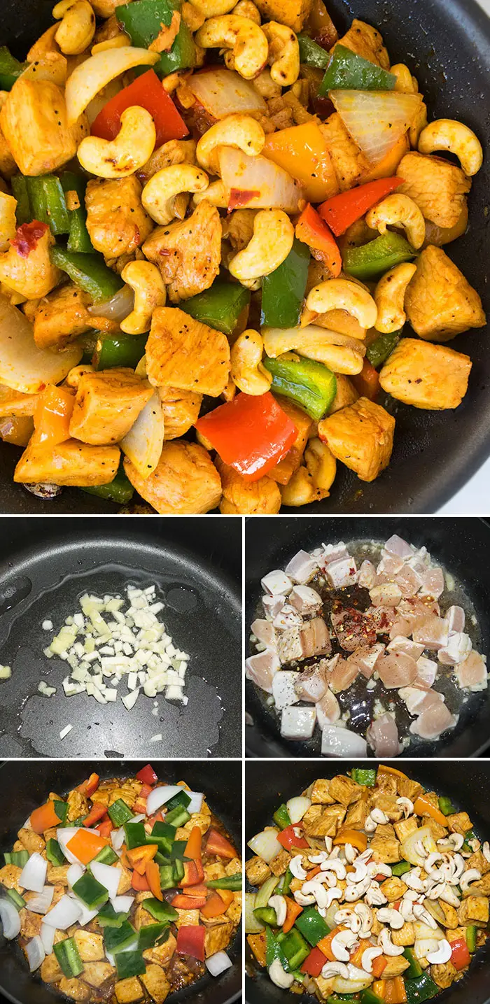 Cashew Chicken Recipe- Step by Step Process