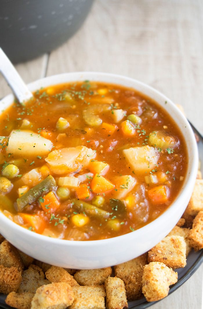 Easy Vegetable Soup Recipe (One Pot)