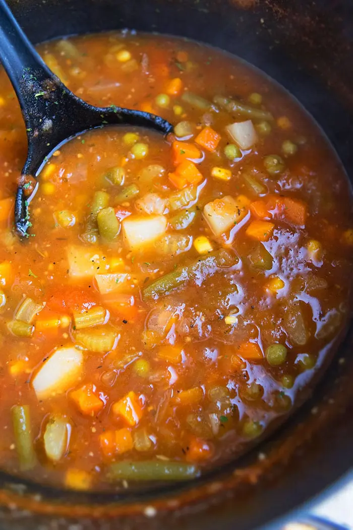 Easy Vegetable Soup Recipe (One Pot)