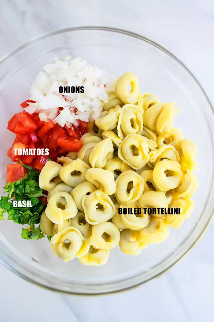 Italian Tortellini Salad Ingredients