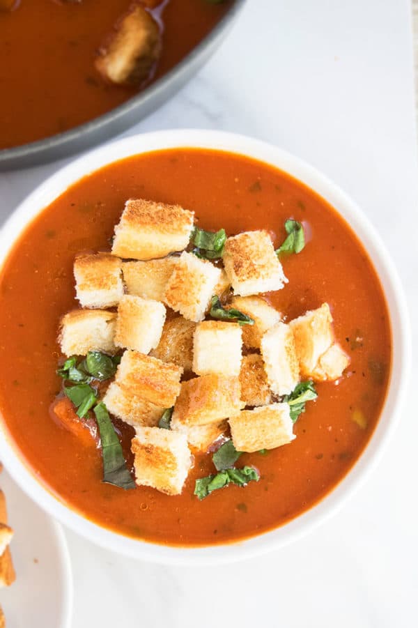 Tomato Basil Soup Recipe (One Pot) One Pot Recipes