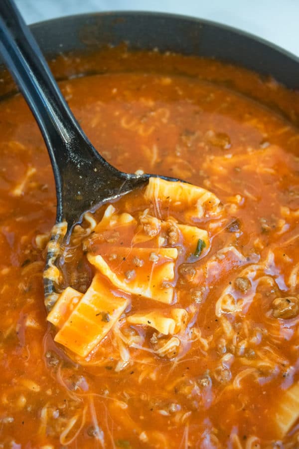 One Pot Lasagna Soup | One Pot Recipes