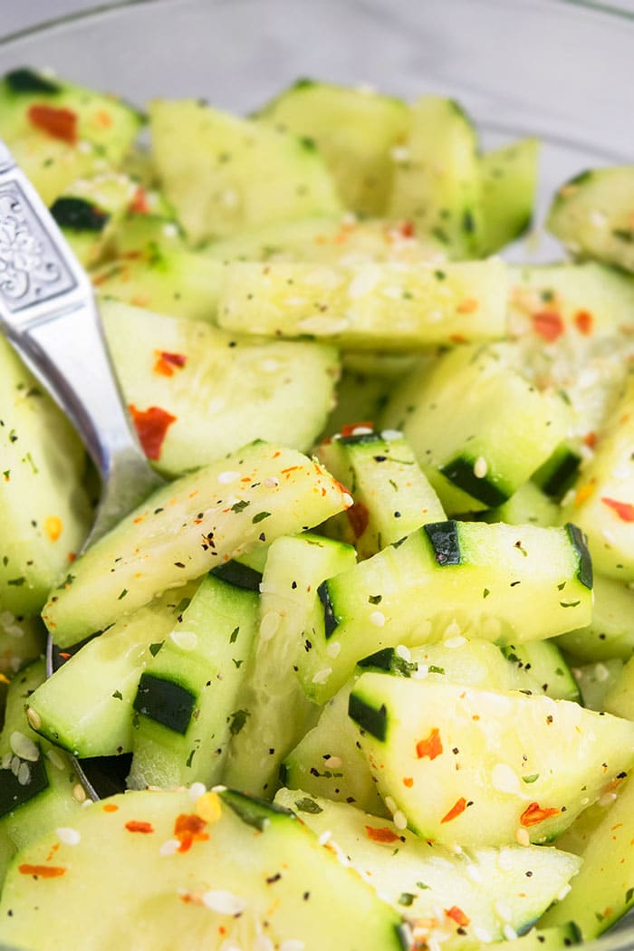 Asian Cucumber Salad Recipe One Bowl One Pot Recipes