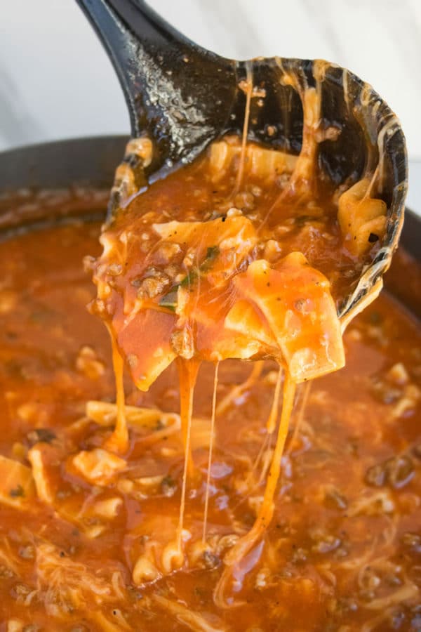 One Pot Lasagna Soup | One Pot Recipes