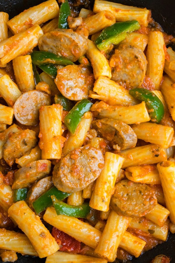 One Pot Italian Sausage Pasta | One Pot Recipes