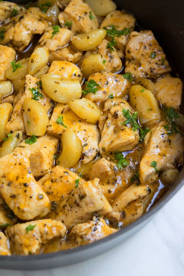 40 Cloves Garlic Chicken (One Pot) | One Pot Recipes