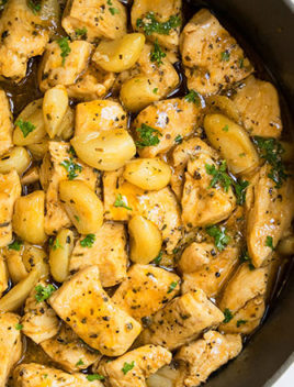 One Pot Garlic Chicken Recipe (Chicken with Garlic Sauce)