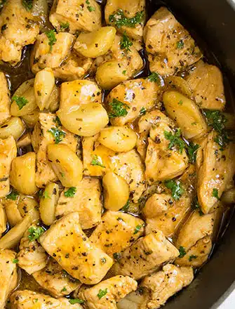 One Pot Garlic Chicken Recipe (Chicken with Garlic Sauce)