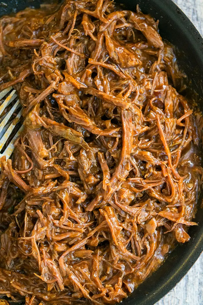 One Pot BBQ Shredded Beef Recipe