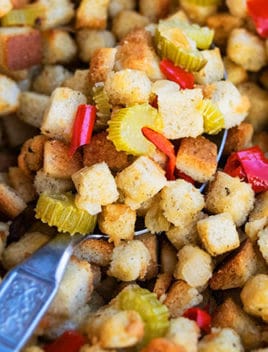 Easy Stovetop Thanksgiving Turkey Stuffing Recipe (One Pot)