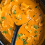 Creamy Tortellini Soup Recipe (Crockpot)