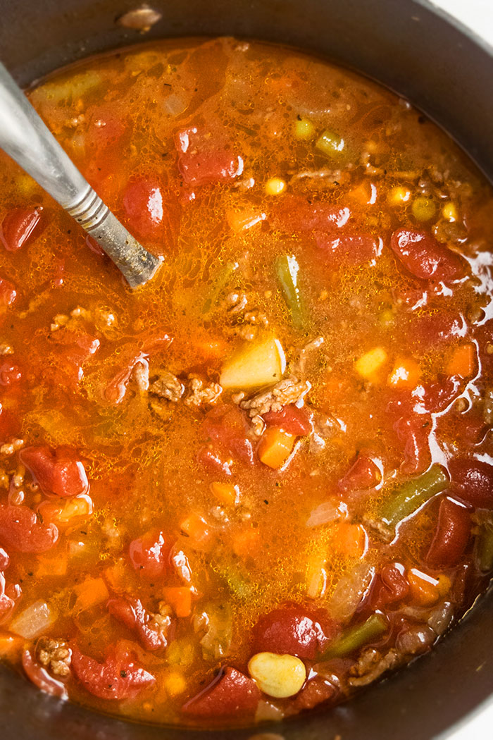 Homemade Vegetable Beef Soup Recipe