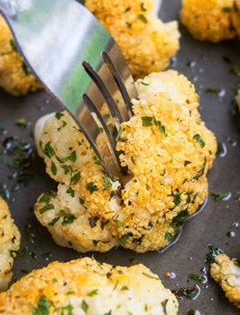 Easy Oven Roasted Cauliflower Recipe (One Pan Side Dish)