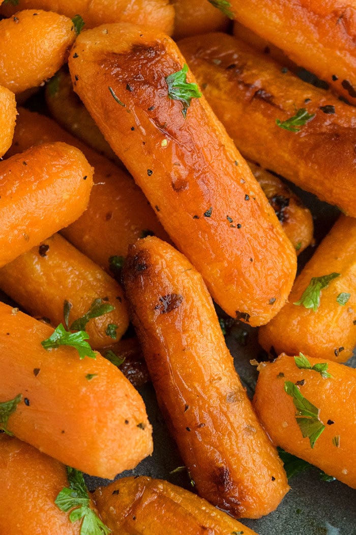 One Pan Roasted Baby Carrots Recipe