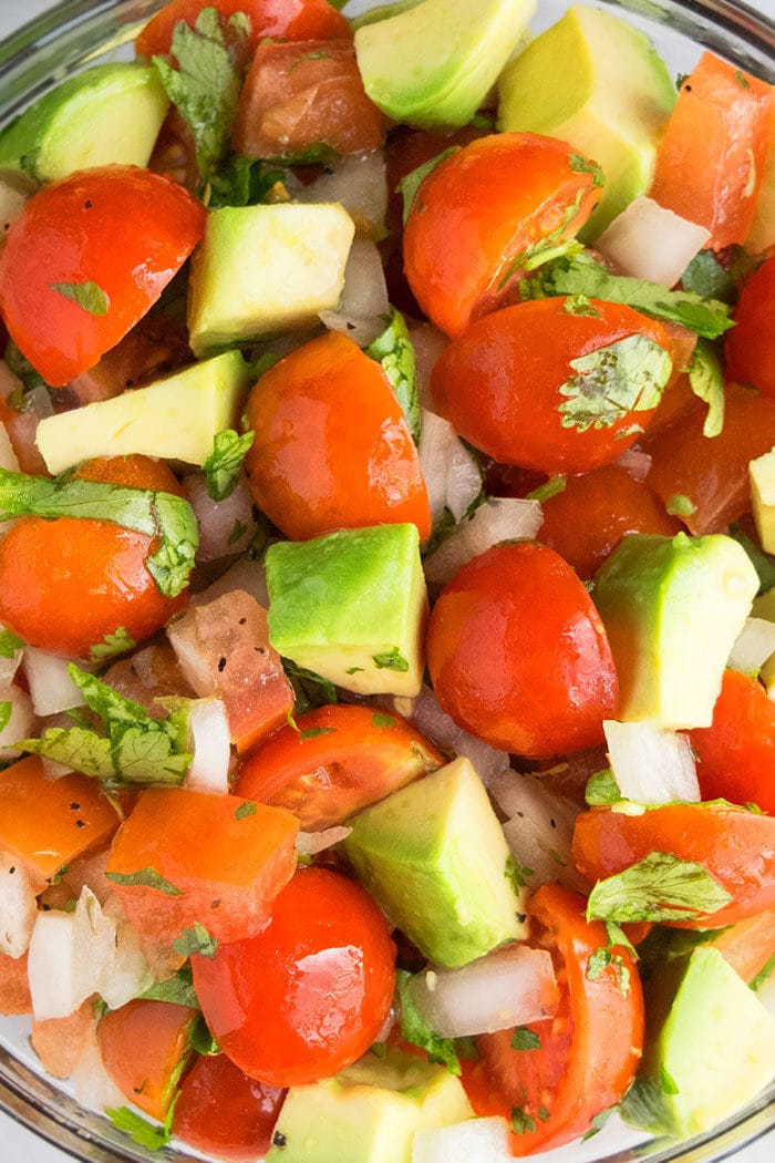 Easy Tomato Avocado Salad Recipe (One Bowl)