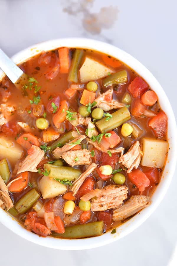 Chicken Vegetable Soup (One Pot) One Pot Recipes