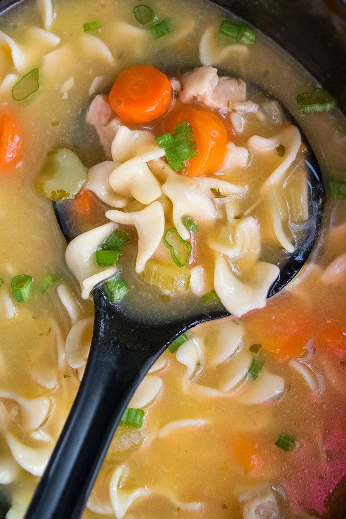 Easy Crockpot Chicken Noodle Soup Recipe