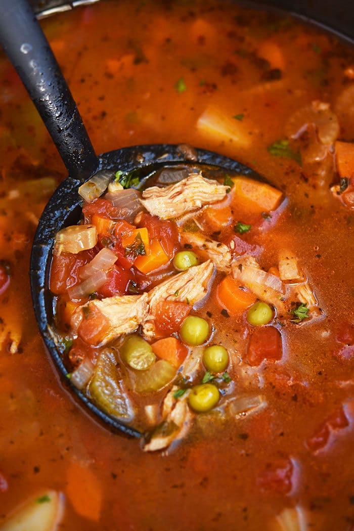 One Pot Chicken Vegetable Soup Recipe