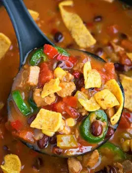 Easy Chicken Tortilla Soup Recipe (One Pot Meal)