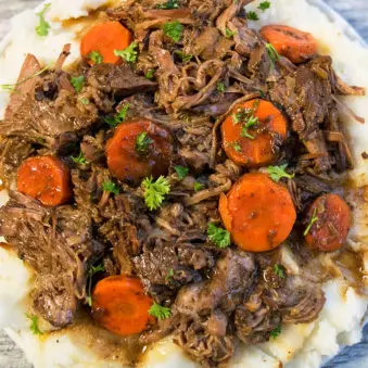 Easy Instant Pot Red Wine Pot Roast Recipe