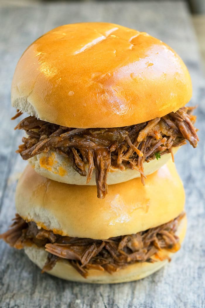 Easy Shredded Beef Sandwiches (Juicy and Tender)