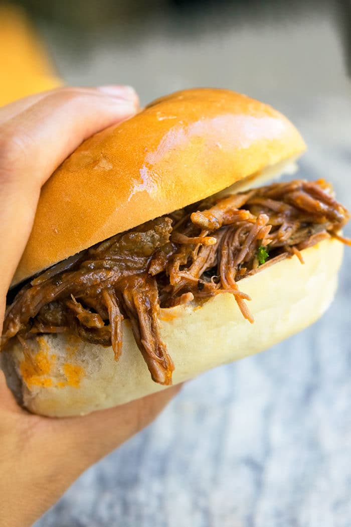 Shredded beef best sale sandwiches instant pot