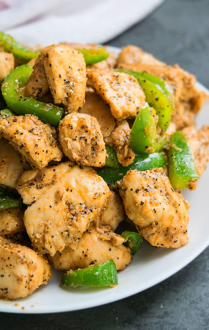 Garlic on sale pepper chicken