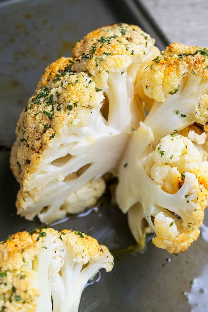 Whole Roasted Cauliflower (One Pan) | One Pot Recipes