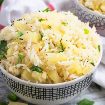 Easy Pineapple Rice Recipe (One Pot)