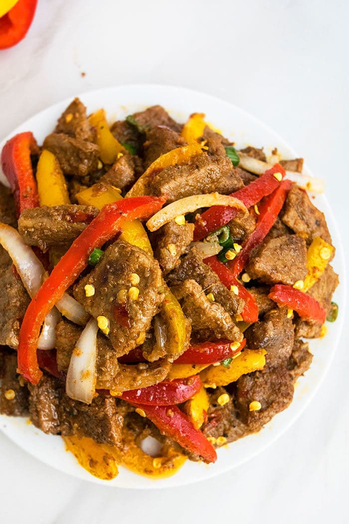 Chinese Pepper Steak Stir Fry Recipe