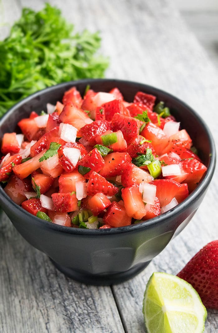 Strawberry Salsa (One Pot Appetizer or Side Dish)