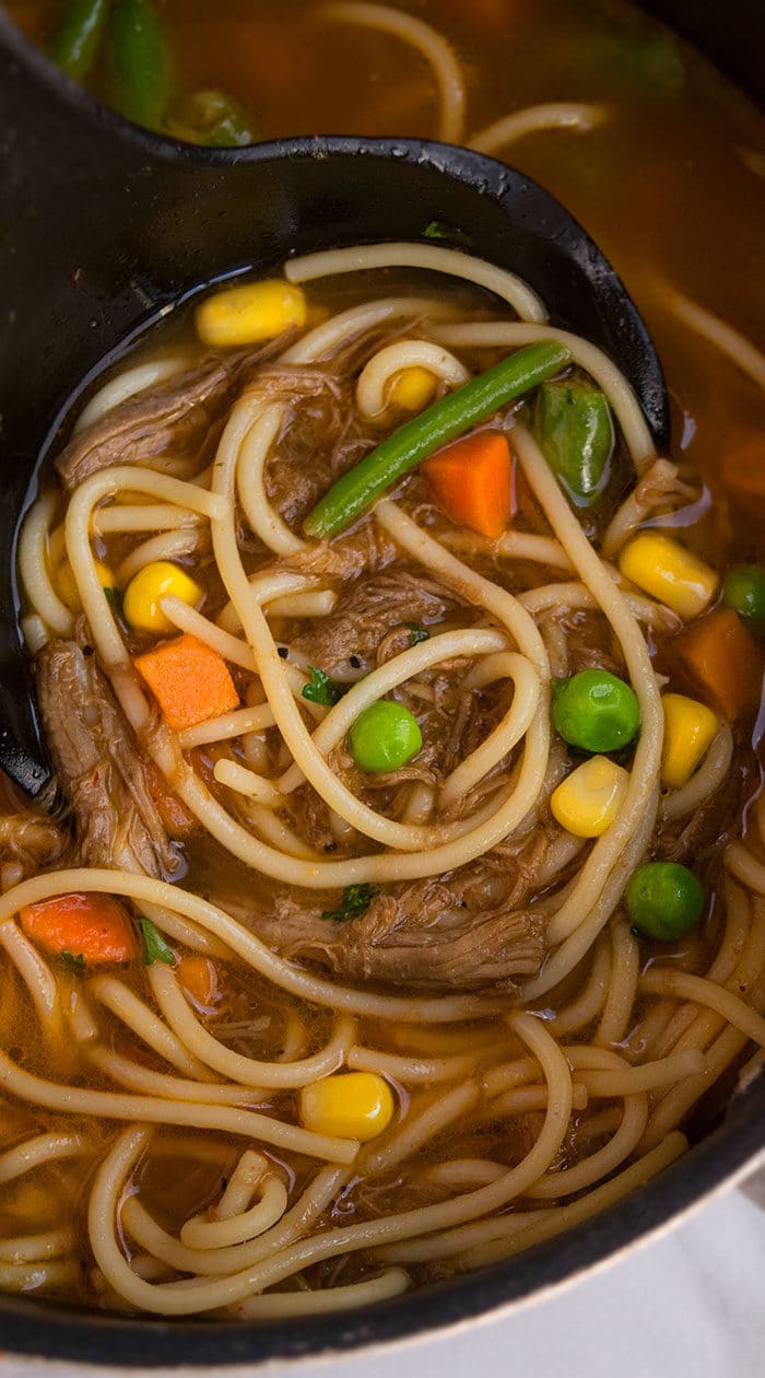 Beef Noodle Soup Recipe (One Pot Meal)