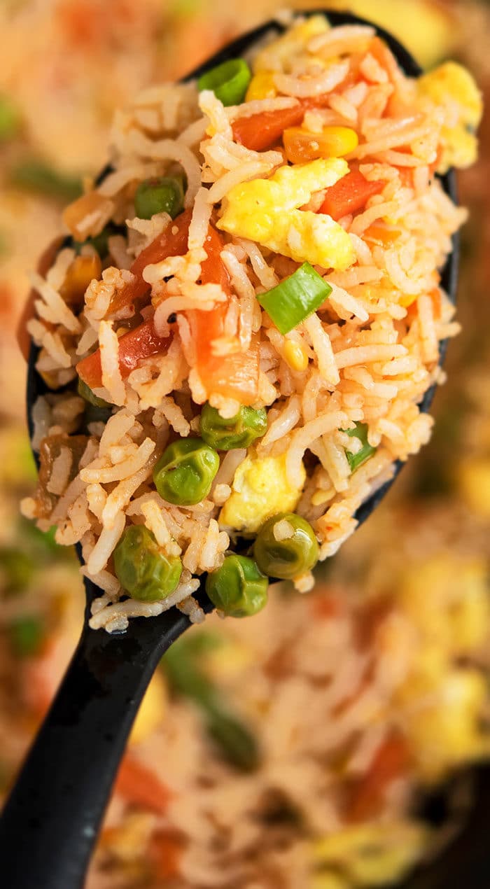 Chinese Vegetable Stir Fry Rice Recipe