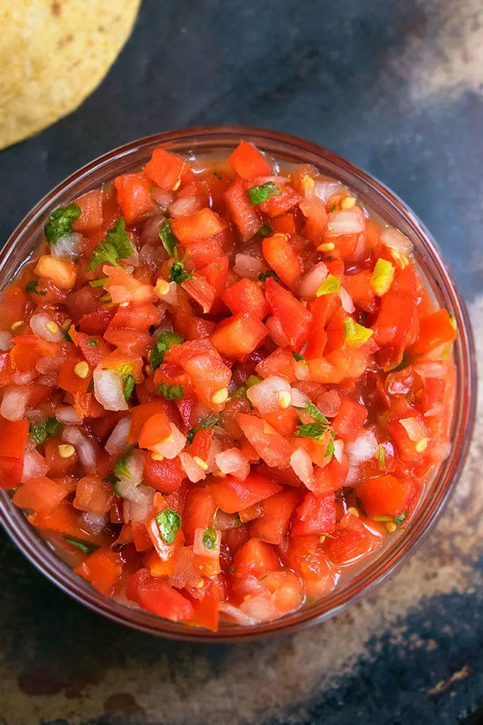 Homemade Pico De Gallo Salsa Recipe