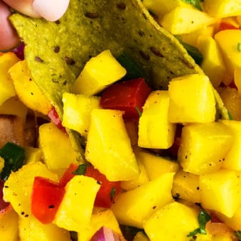 Easy Mango Salsa Recipe (One Pot Appetizer)