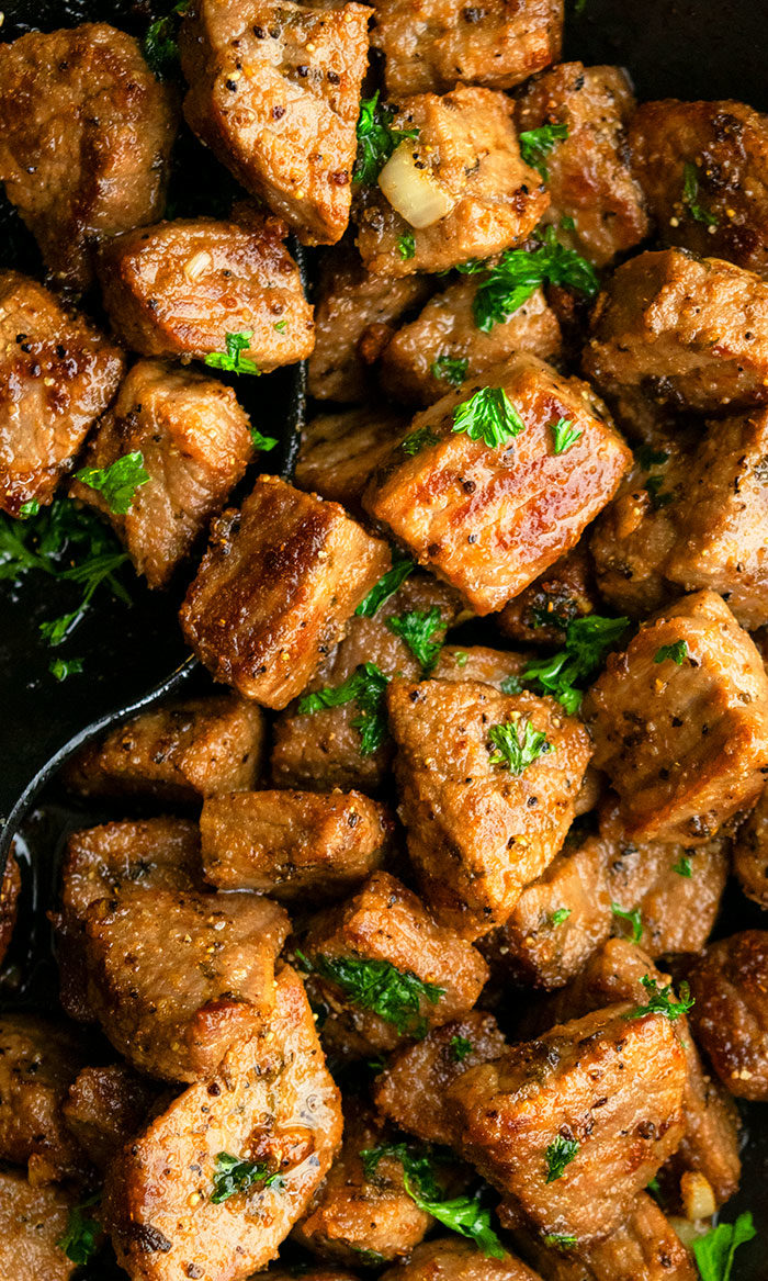 Garlic Butter Steak Bites (One Pot) One Pot Recipes