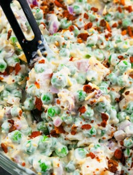 Easy Creamy Pea Salad Recipe