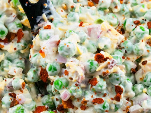 Easy Creamy Pea Salad
