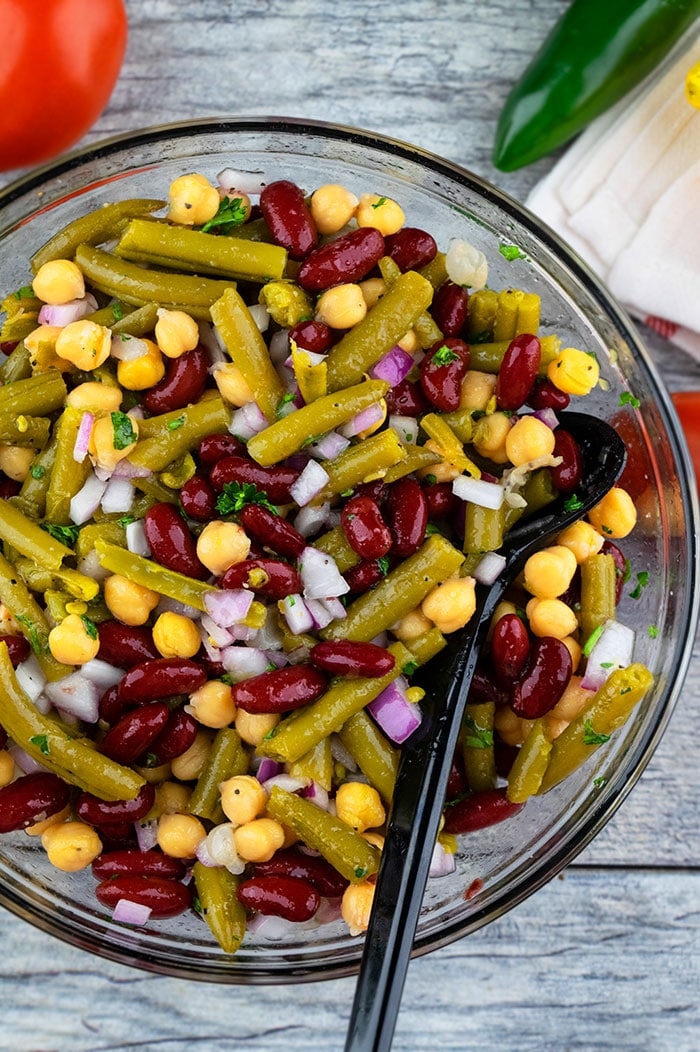Three Bean Salad (One Bowl) | One Pot Recipes