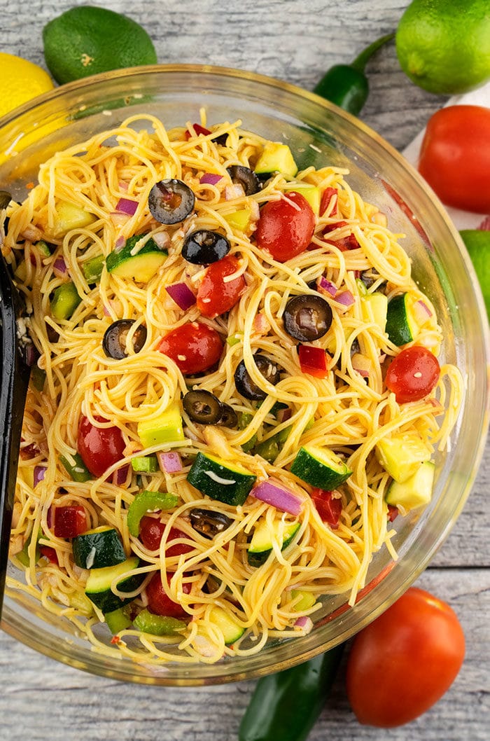 Italian Spaghetti Salad | One Pot Recipes