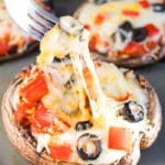 Easy Portobello Mushroom Pizza Recipe (One Pan)