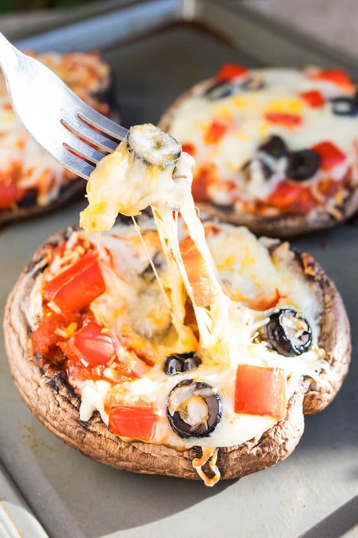 Portobello Mushroom Pizza (One Pan) | One Pot Recipes