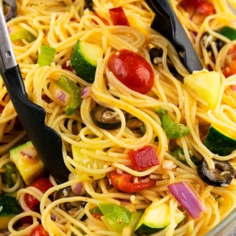 Easy Italian Spaghetti Salad Recipe
