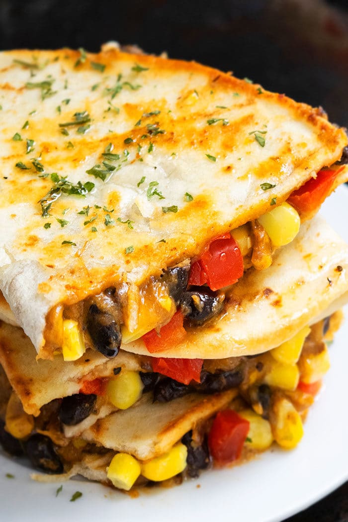 Vegetarian Quesadilla (One Pan) | One Pot Recipes