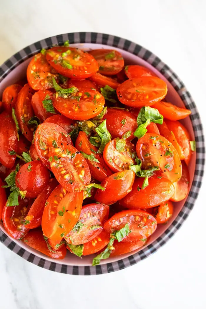 Marinated Cherry Tomatoes and Onions