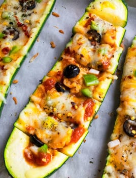 Easy Pizza Stuffed Zucchini Boats Recipe