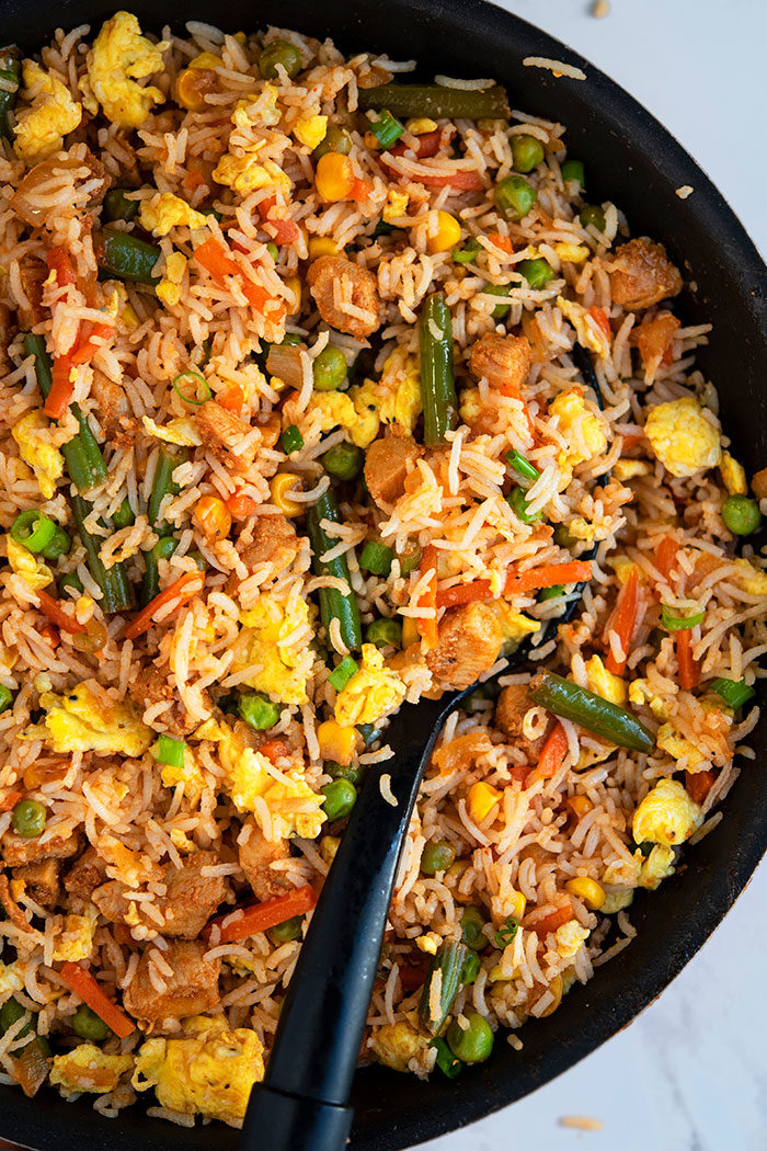 Easy One-Pan Chicken Fried Rice